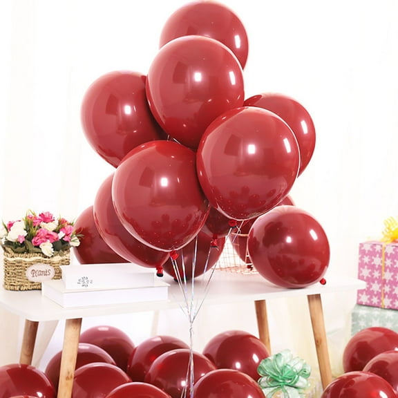 FONDOTIN Wedding Balloon Latex Red For Couples Engagement Party 50Set