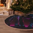 thumbnail image 5 of Sikiie Futuristic Purple Panther Nativity Christmas Tree Skirt, Jesus Christian Winter Holiday Tree Mat Decoration(30-48IN)30", 5 of 6