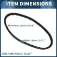 thumbnail image 4 of Correa de transmisión V-Belt de Unique Bargains para embragues de Go Kart Murray y 30 Series Go Kart, 4 of 7