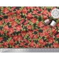 thumbnail image 2 of Soimoi Cotton Duck Fabric Holly Leaves & Floral Print Fabric by Yard 42 Inch Wide, 2 of 3