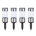 thumbnail image 2 of 4-Pack Stainless Steel Solar Outdoor Lights, Auto On/Off Waterproof Garden Lights for Yard Patio - LED Solar Powered Landscape Lighting, 2 of 9