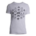 thumbnail image 6 of Nintendo Animal Crossing Gray Men's and Big Men's Graphic T-Shirt, 6 of 6