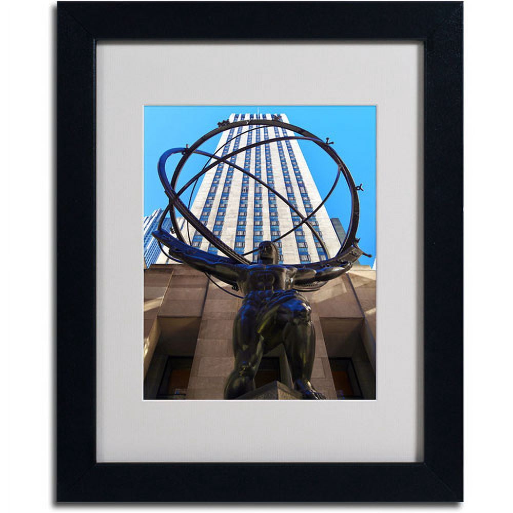 Trademark Fine Art "Atlas" Matted Framed Art by CATeyes