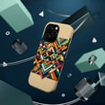 thumbnail image 3 of DistinctInk MagSafe Tough Case for Apple iPhone 14 Pro Max (6.7" Screen) - Vibrantly Geometric: A Stunning 3D Tessellation of Colorful Shapes - Raised Bezel Screen Guard, 3 of 6
