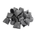 thumbnail image 4 of Unique Bargains 20pcs Rubber End Caps 40mm ID Vinyl PVC Round Tube Bolt Cap Cover Screw Thread Protector Dark Grey, 4 of 5