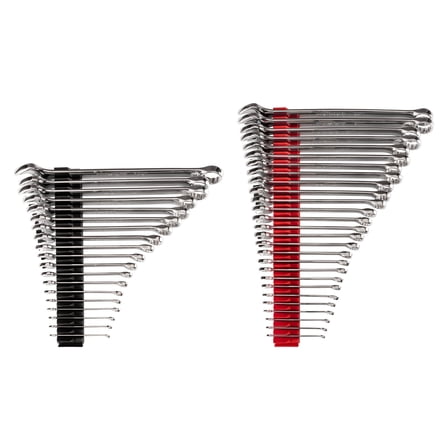 TEKTON Combination Wrench Set with Modular Organizers, 46-Piece (1/4 - 1-1/4 in., 6-32 mm) | WCB95303