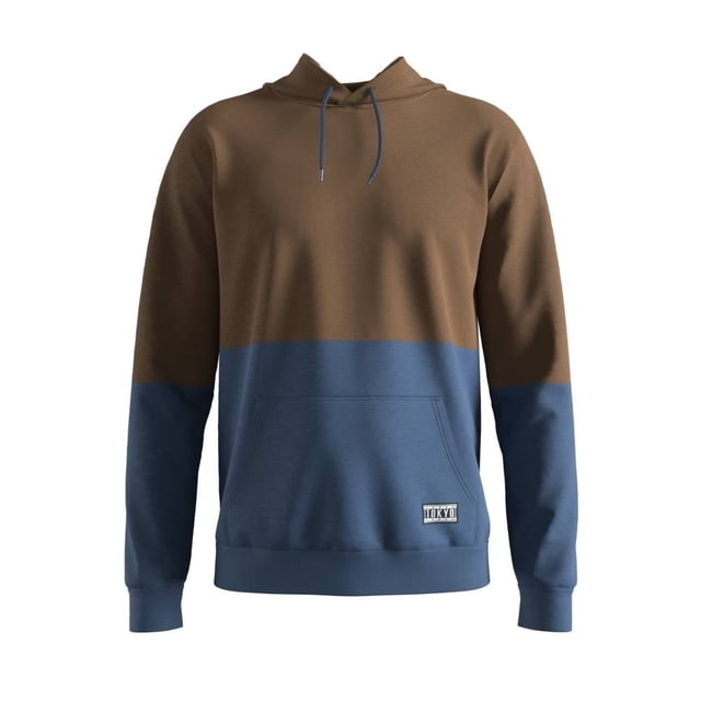 Sudadera George Talla CH Bicolor con Capucha Bronce