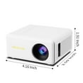 thumbnail image 3 of Nkmbld Portable Projector, High-Definition Mini Ceiling Projector Compatible with HDMI/USB/iOS/Android/Windows for Home Entertainment, 3 of 8