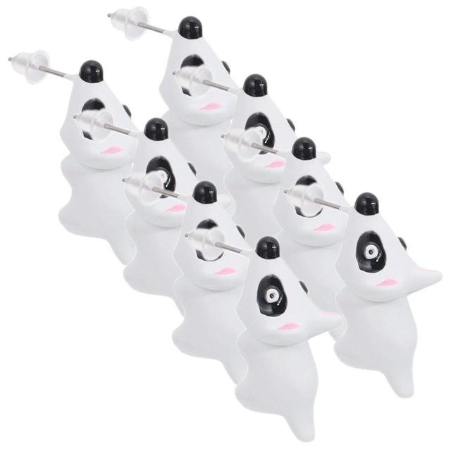 Pendientes Infantiles EarringDog01 4Pzas Perro Tuerca Blanco VentDepot