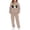 Khaki-13, variant on LRen Girls 2 Piece Halloween Printed Tracksuit Athletic Sweatsuits Sets Sport Hooded Sweatshirt and Jogger Sweatpants Fall Halloween Gifts