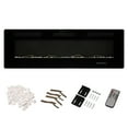 thumbnail image 4 of 60'' Electric Fireplace Recessed 3.8'' Ultra Thin Insert &Remote control, Adjustable flame color & time, Low Noise (Fake Fire), 4 of 11