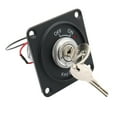 thumbnail image 1 of Panel de interruptor de arranque con llave universal de 2 posiciones 12V CC para automóvil, motocicleta, camión, scooter, remolque, 1 of 8