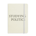 thumbnail image 1 of Carnet de Phrase Courte Étude Politique Couverture Rigide en Tissu Journal Classique, 1 of 3