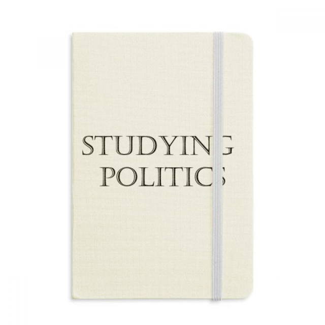 Carnet de Phrase Courte Étude Politique Couverture Rigide en Tissu Journal Classique