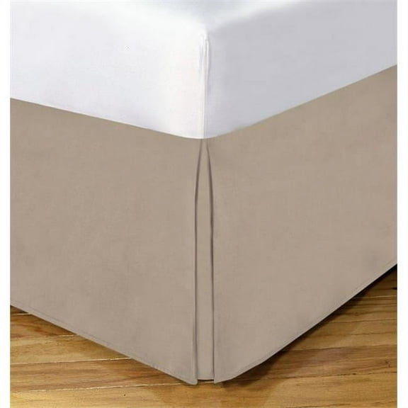 Levinsohn Basic Cotton Rich 200TC Tailored 14 in. Bed Skirt Mocha - Full