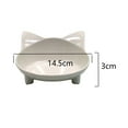 thumbnail image 2 of Negro+blanco Cuencos para gatos Cuenco de comida para gatos Cuenco antideslizante para mascotas Cuenco de agua poco profundo para aliviar el estrés de la fatiga de los bigotes, 2 of 5