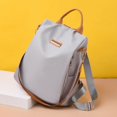 thumbnail image 4 of Mochila Oxford de alta calidad para mujer, mochila negra y gris, nueva mochila escolar de diseño para mujer, bolso de hombro impermeable para viajes y ocio, 4 of 5