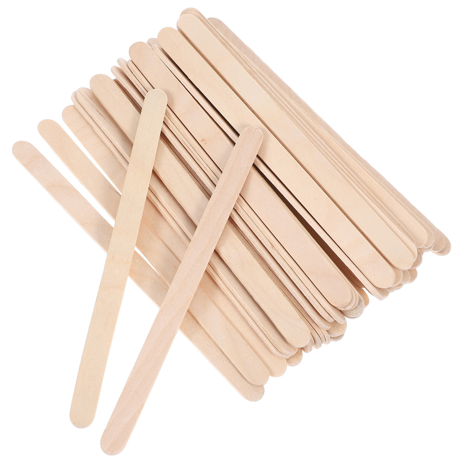 Worgeous 250pcs Wood Craft Sticks Popsicle Sticks for Diy Crafts Waxing Blank Wood Craft Sticks