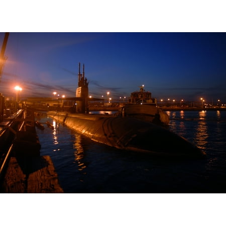 - LAMINATED POSTER The Los Angeles class attack submarine USS Oklahoma City (SSN 723) prepares for sea at Naval Station Poster Print 24 x 36