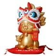 thumbnail image 1 of Adorno de figura de gato de la fortuna, bote de ahorro de gato de la fortuna, decoración de hucha para tienda, oficina, oro, 1 of 13