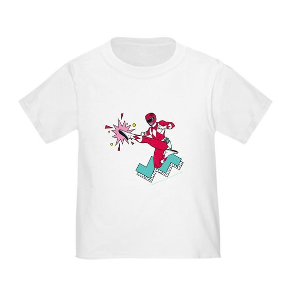 CafePress - Power Rangers Red Ranger Kicking Toddler T Shirt - Cute Toddler T-Shirt, 100% Cotton