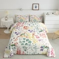 thumbnail image 2 of Dragonfly Twin Comforter Set,Colorful Floral Dragonfly Bedding Set,Cute Rainbow Flower Quilt Bed Set Wildlife Animal Print Wildflower Bed Comforter, 2 of 6