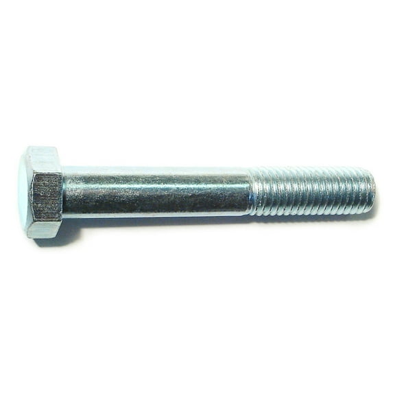 5/8"-11 x 4" Zinc Plated Grade 2 / A307 Steel Coarse Thread Hex Bolts HBHS-476