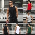 thumbnail image 2 of Tignapoo Men's Sleeveless Training Tank Top for Running and Fitness - Light Grey, Size L (BX001#) - Breathable, Moisture-Wicking Polyester for Optimal Performance, 2 of 6