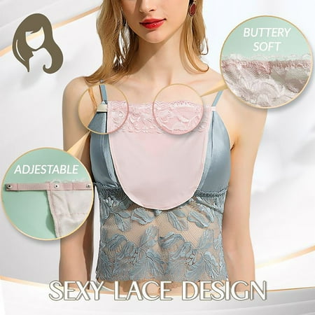 

TWIFER Lingerie For Women Women s Anti-glare Bottoming Underwear Lace One-piece Tube Top Lace Bra Insert