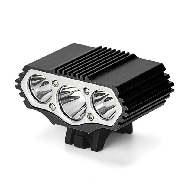 Faro LED XML para bicicleta, potente linterna de 12000 lúmenes, 3 modos, resistente al agua, para ciclismo y carreras de carretera, construcción de plástico resistente, recargable por USB,