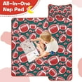 thumbnail image 4 of Green Red Footballs Pattern Toddler Nap Mats for Kids Preschool,Sleeping Mat Bag or Kids,Toddler Sleeping Bag,Toddler Nap Mat or Daycare, 4 of 6