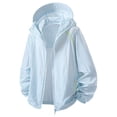thumbnail image 4 of DYTTDG Men's Lightweight Sun Protection Hooded Jacket, Breathable Full Zip Windbreaker with Pockets for Hiking & Summer Outdoor Activities, 4 of 8
