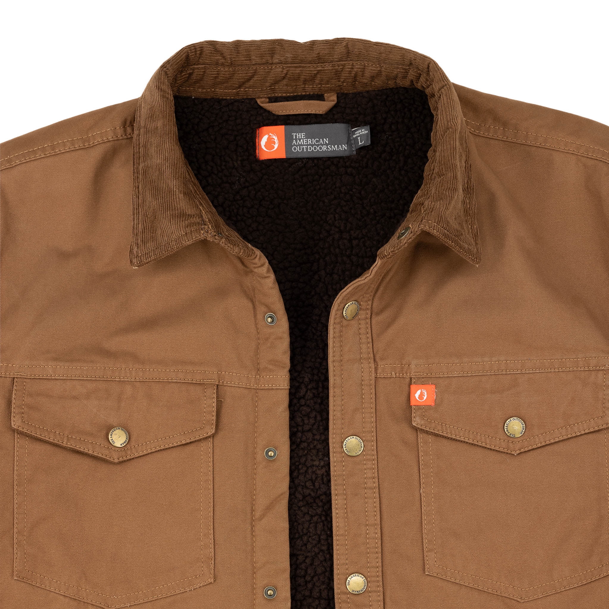 The American Outdoorsman Sherpa Lined Twill Jacket - Men's