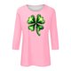 thumbnail image 4 of Xuyuer St. Patrick's Day Womens 3/4 Sleeve Crew Neck Spring T-Shirts Merry and Bright Casual Pullover Graphic Tee Tops Cute Tunic Tops Basic Tees Blouses Business Work Tee Top, 4 of 5