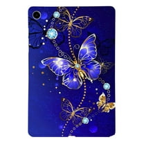 ELEHOLD Full Body Case for Samsung Galaxy Tab A9 Plus, Lightweight Butterfly Slim Fit Shock-Resistant Protective Case with Soft TPU Back,B