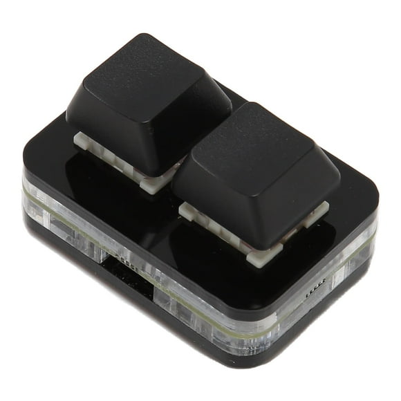 USB 2 Key Mini Keypad, Mini Custom RGB LED Backlight, Portable Macro Programming Keyboard, Custom Configuration, for , for OS X, for Linux, Phone and Tablet
