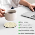 thumbnail image 3 of Beige Spring Floral Coasters Set of 2, Absorbent Coasters for Drinks, Farmhouse Flowers Elegant Pastoral Coaster for Desk Coffee Table Protection, Home Decor House Warming Gifts 4", 3 of 8