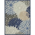 thumbnail image 2 of Nourison Aloha Indoor/Outdoor Blue/Multicolor 7' x 10' Area Rug, (7x10), 2 of 11