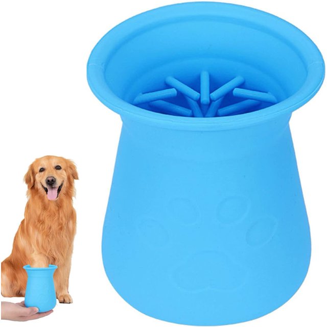 Limpiador de patas de perro NQ taza de silicona portátil para mascotas