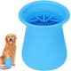 thumbnail image 1 of Blue - 1 piece Dog paw cleaner, silicone paw washing cup, puppy paw cleaner for pets to keep their environment clean, dog and cat care, paw massage for sale, 1 of 5