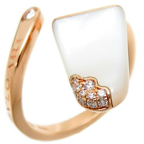 Pre-Owned Bvlgari #50 750PG Gelati Women's Ring 354751 750 Pink Gold No. 10 (Good)