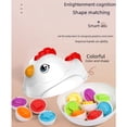 thumbnail image 2 of Juguete para bebé que combina huevos inteligentes Educación temprana Color Forma Cognición Huevo retorcido Simulación Arrastre Huevo pequeño, 2 of 5
