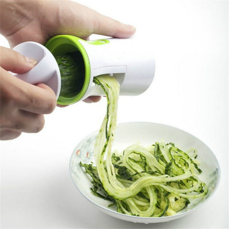 Handheld Spiralizer Vegetable Slicer, Adoric 3 in 1 Veggie Spiral Cutter