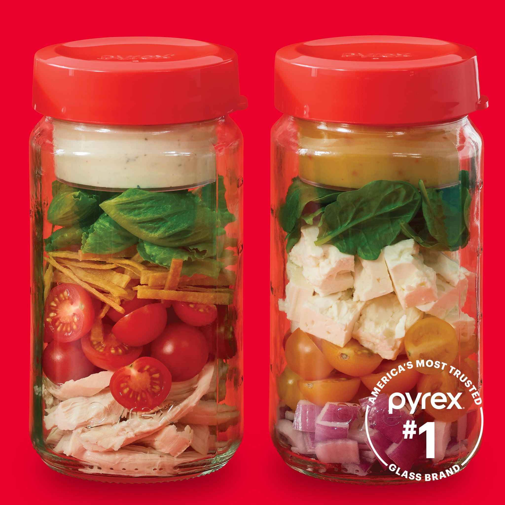Pyrex Beyond Jars 4-piece 32-ounce Meal Prep Set