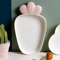 thumbnail image 4 of Bandejas de plástico de fresa, platos para refrigerios, tazones de cocina, paquete de 2 platos de plástico, bandejas para servir, bandejas decorativas para servir dulces, frutas, postres, ensaladas,, 4 of 5