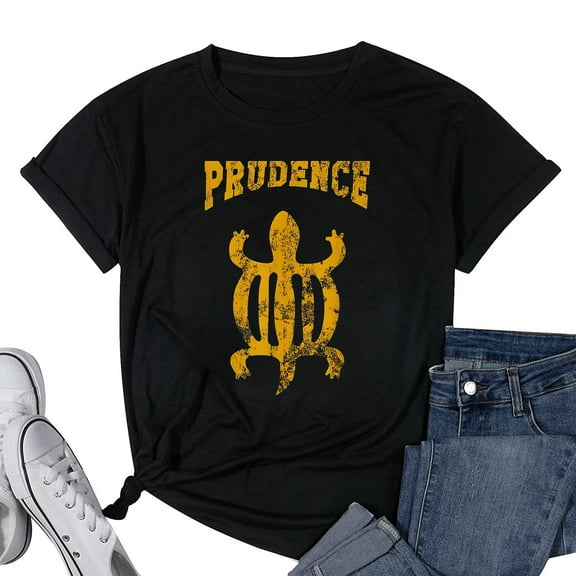 African T Shirts and Women Prudence Adinkra Black Small