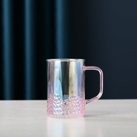 

1.6L Transparent Gradient Pink Glass Teapot Set Hot Cold Water Water Jug Coffee Pot Home Water Carafe Heat-resistant Cup Kettle