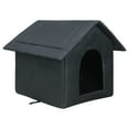thumbnail image 1 of Abri pour Chat Extérieur Lit Isolé pour Animaux de Compagnie avec Coussin Amovible Design Durable Confortable, 1 of 9