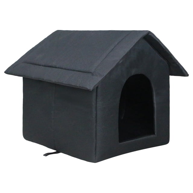 Abri pour Chat Extérieur Lit Isolé pour Animaux de Compagnie avec Coussin Amovible Design Durable Confortable