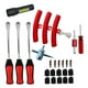 thumbnail image 2 of Herramienta para desmontar y cambiar neumáticos de motocicletas y coches con protección de llanta, accesorio para automóvil 26 piezas rojas, 2 of 8